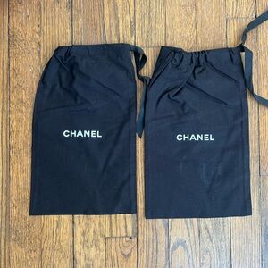 CHANEL Black Dust Bags Set